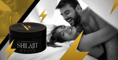 Home 61 Premium quality Shilajit resin with a happy couple, symbolizing enhanced energy and vitality.